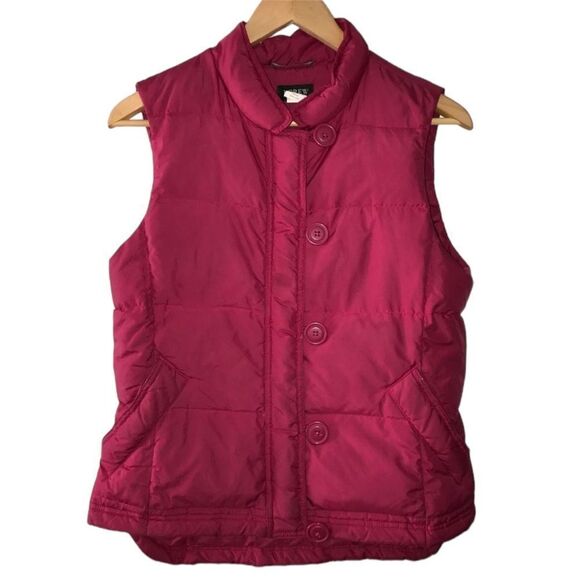 J. Crew women’s size small pink puffer vest - Picture 1 of 4
